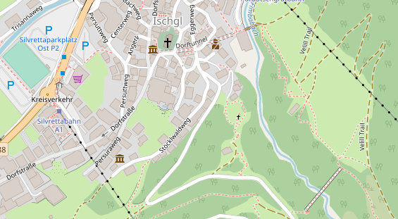 Luxushotel auf Satellitenbild