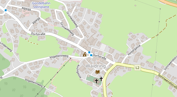 Luxushotel auf Satellitenbild