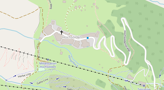 Luxushotel auf Satellitenbild