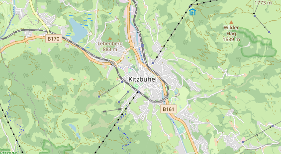 Luxushotel auf Karte