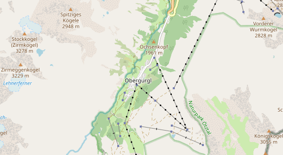 Luxushotel auf Karte