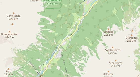 Luxushotel auf Karte