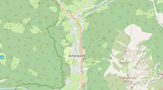 Luxushotel auf Karte