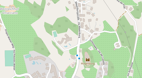 Luxushotel auf Satellitenbild