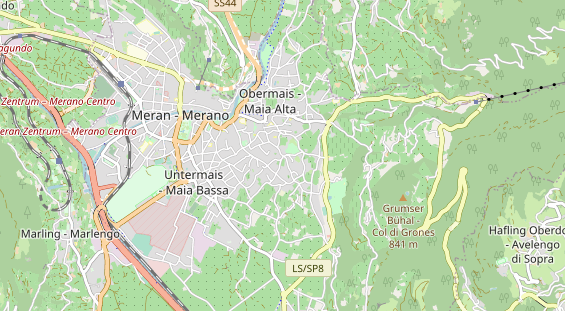 Luxushotel auf Karte