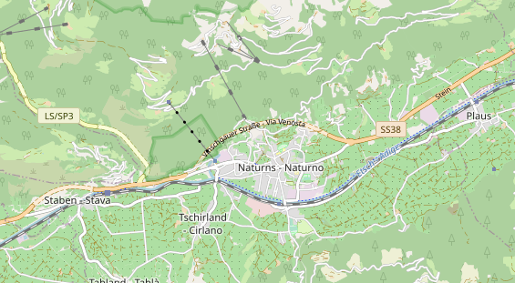 Luxushotel auf Karte