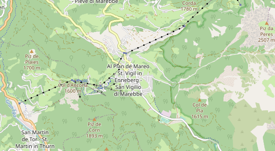 Luxushotel auf Karte