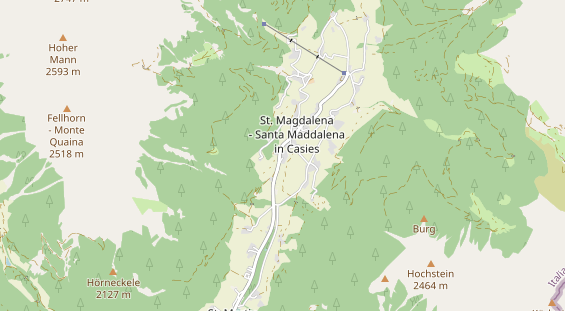 Luxushotel auf Karte