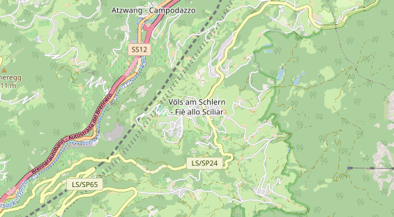 Luxushotel auf Karte