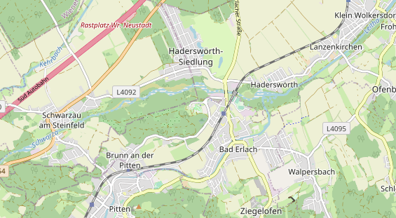 Luxushotel auf Karte