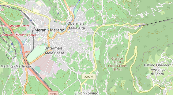 Luxushotel auf Karte