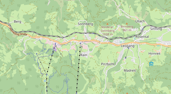 Luxushotel auf Karte