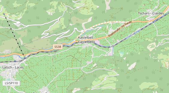 Luxushotel auf Karte