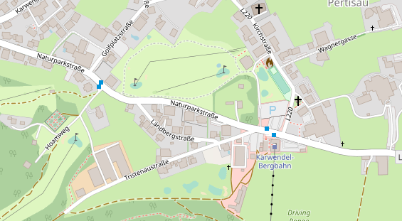 Luxushotel auf Satellitenbild