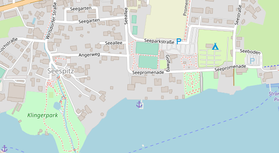 Luxushotel auf Satellitenbild