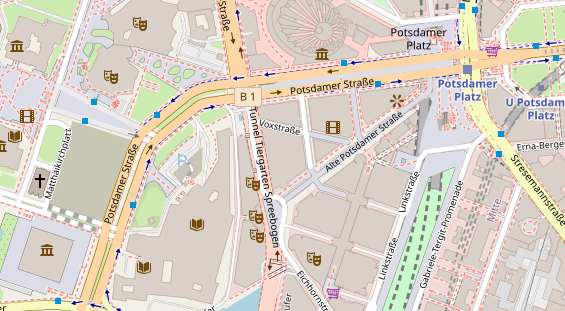 Luxushotel auf Satellitenbild