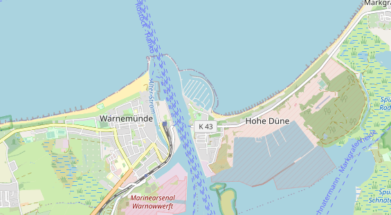 Luxushotel auf Karte