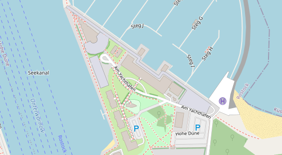 Luxushotel auf Satellitenbild