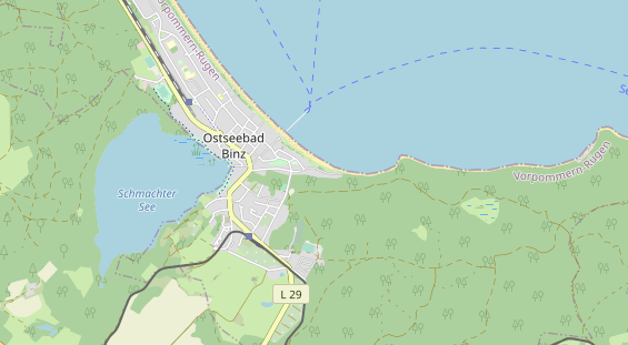 Luxushotel auf Karte