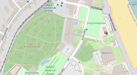 Luxushotel auf Satellitenbild