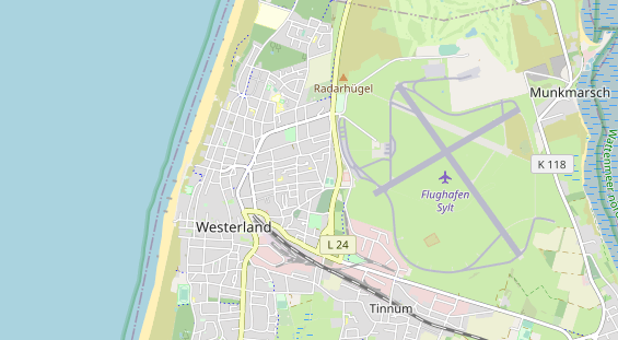 Luxushotel auf Karte