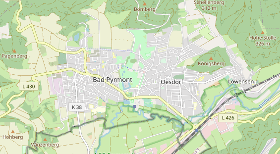 Luxushotel auf Karte