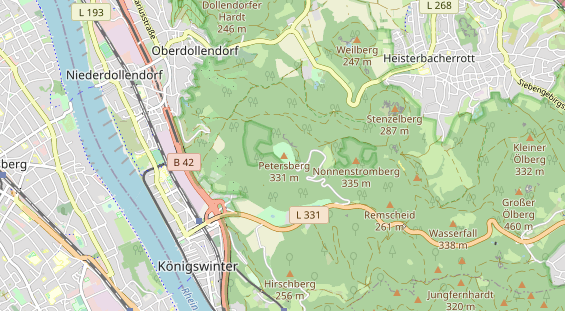 Luxushotel auf Karte