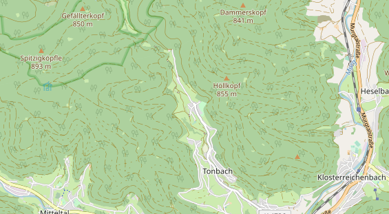 Luxushotel auf Karte