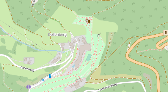 Luxushotel auf Satellitenbild