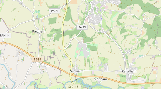 Luxushotel auf Karte