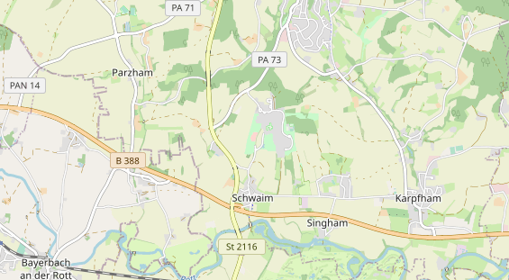 Luxushotel auf Karte