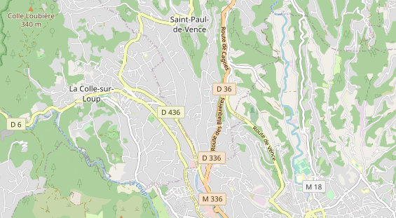 Luxushotel auf Karte