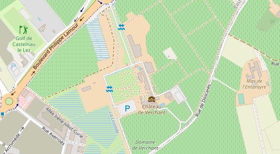 Luxushotel auf Satellitenbild