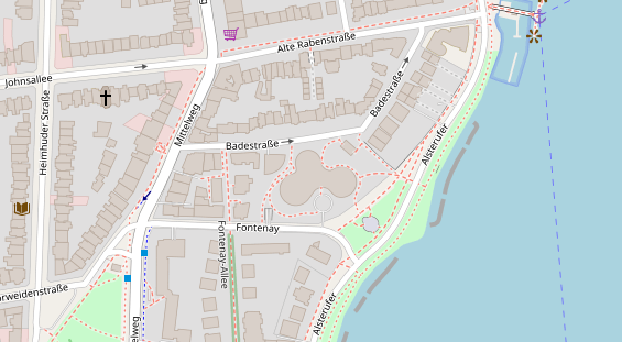 Luxushotel auf Karte