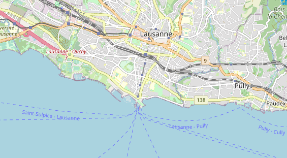 Luxushotel auf Karte