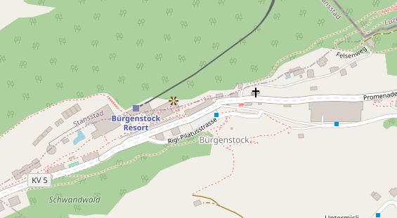 Luxushotel auf Karte