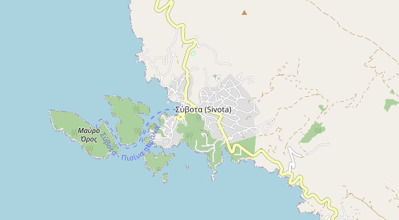 Luxushotel auf Karte