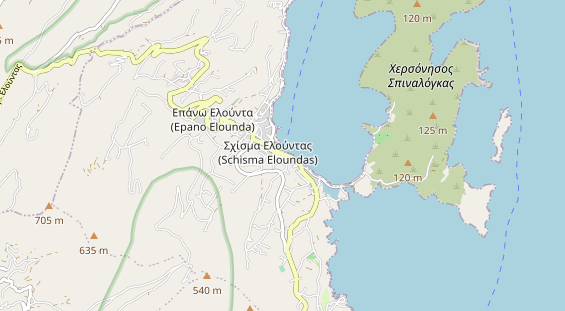 Luxushotel auf Karte