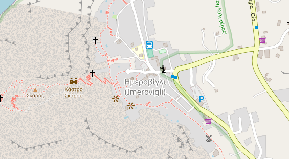 Luxushotel auf Karte