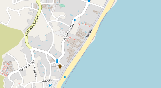 Luxushotel auf Karte