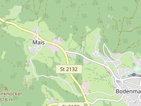 Luxushotel auf Karte