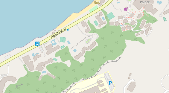 Luxushotel auf Satellitenbild