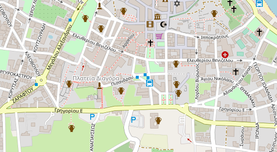 Luxushotel auf Satellitenbild