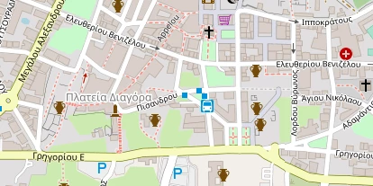 Luxushotel auf Satellitenbild