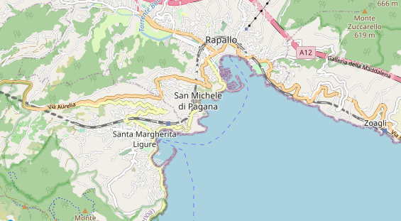 Luxushotel auf Karte