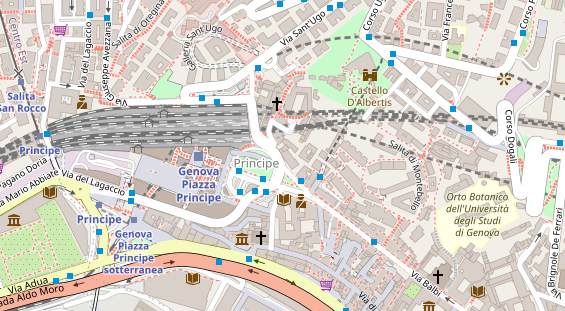 Luxushotel auf Satellitenbild