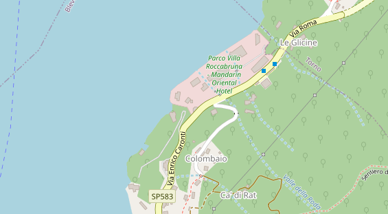 Luxushotel auf Satellitenbild