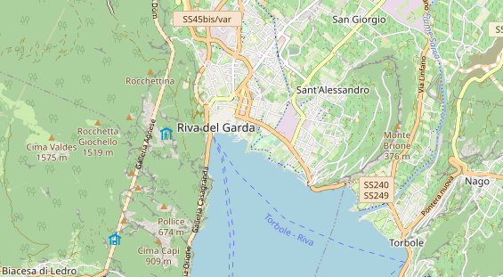 Luxushotel auf Karte