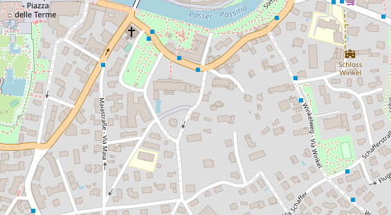 Luxushotel auf Satellitenbild