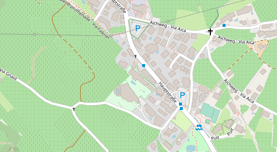 Luxushotel auf Satellitenbild